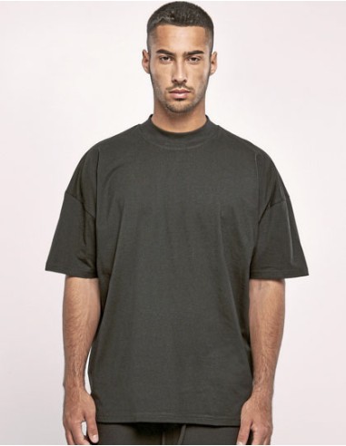 BUI-BY230-Mens Oversized Mock Neck Tee